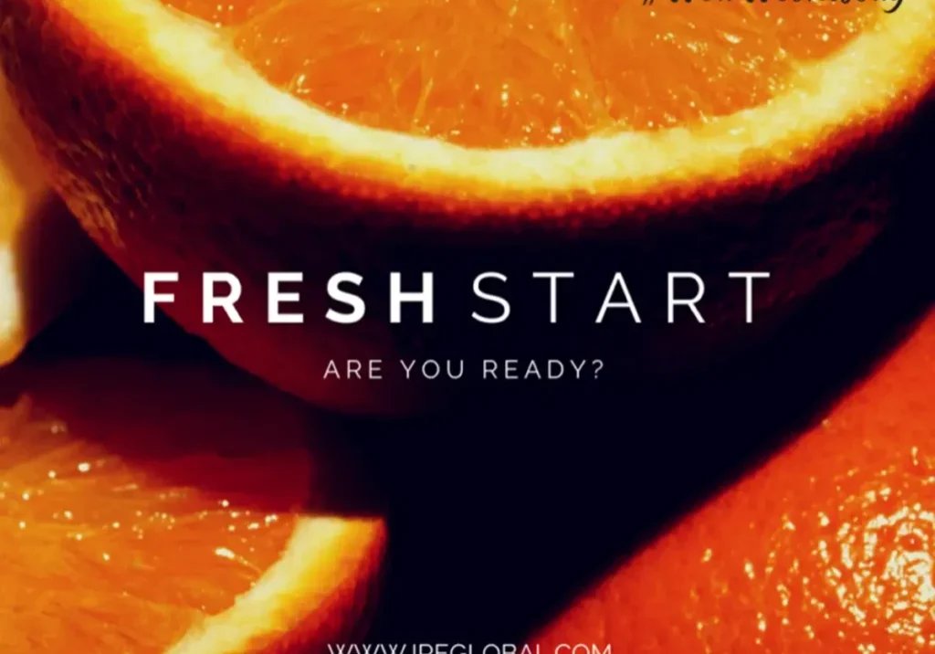 Fresh Start Template With an Orange