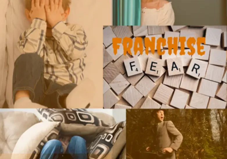 A Mood Board With Franchise Fear Theme
